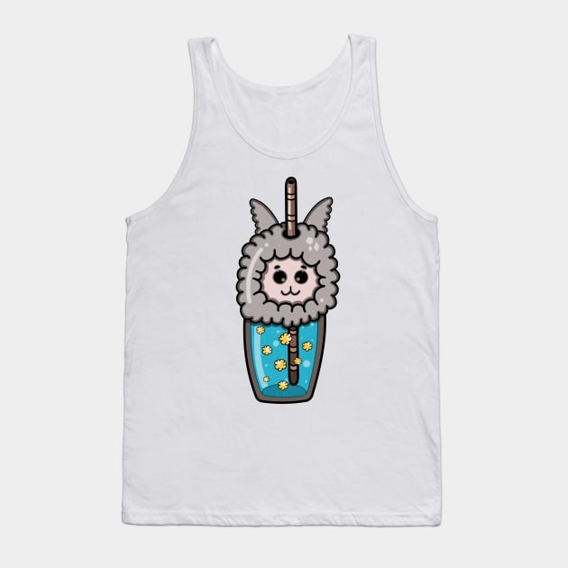 Bubble tea Tank Top by AlexViArt